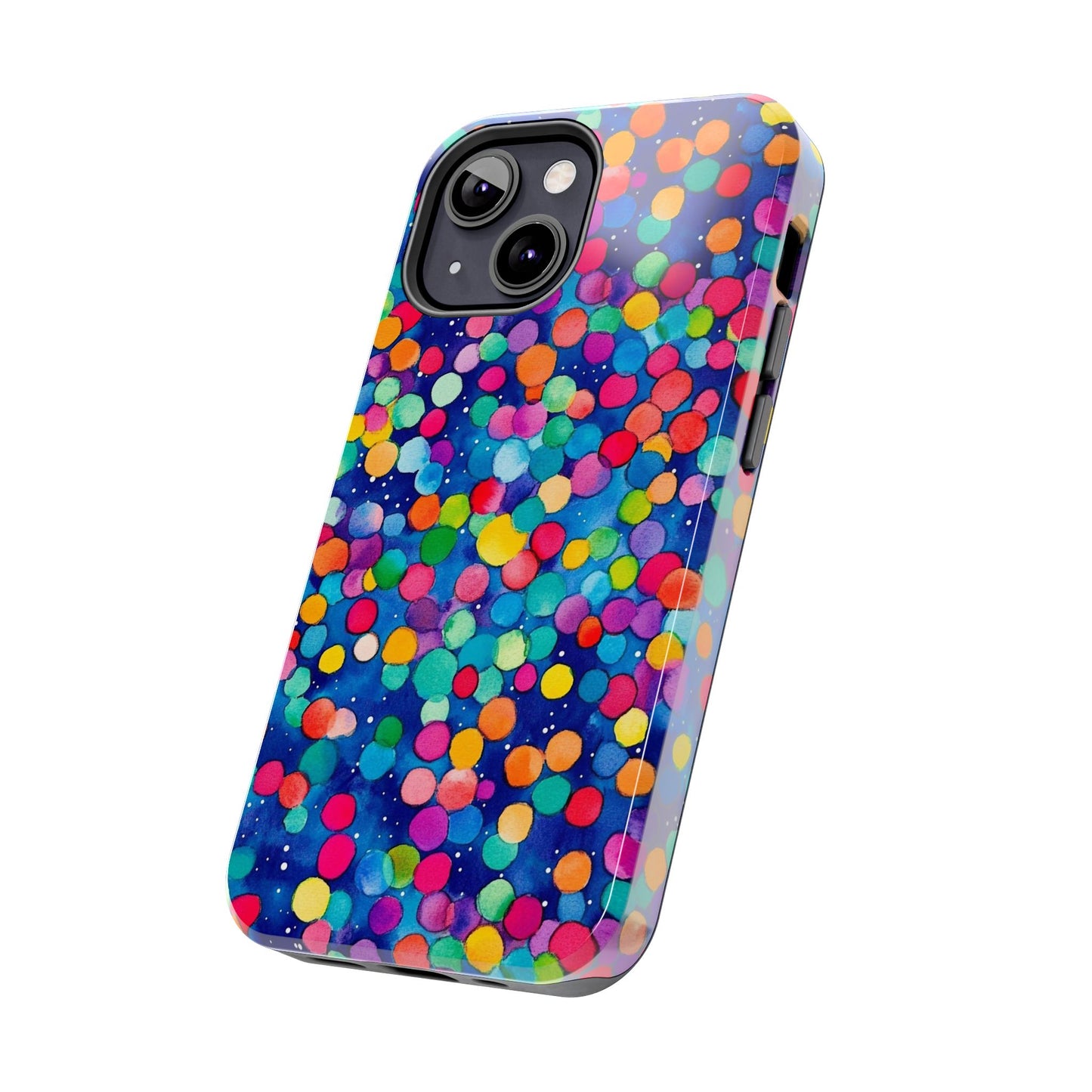 Trendy Spots | Colorful Blues Polka Dots
