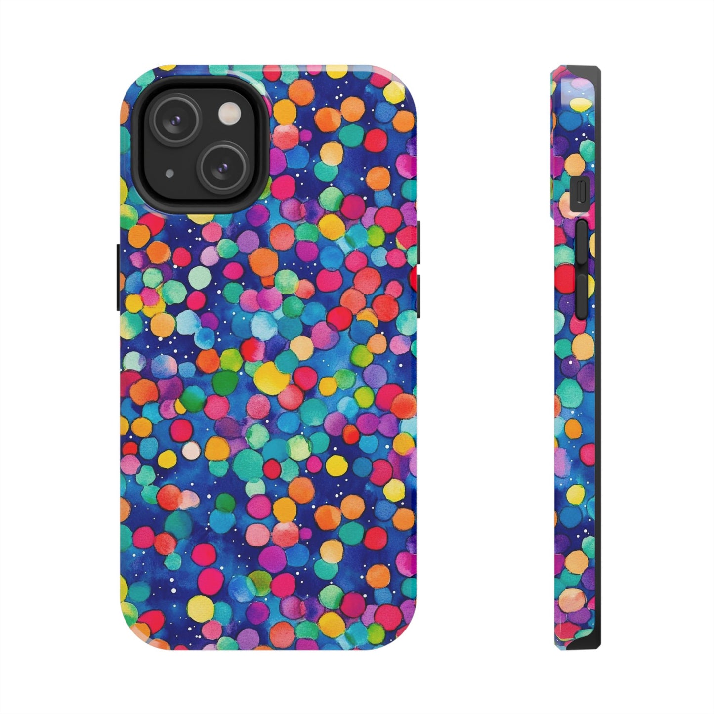 Trendy Spots | Colorful Blues Polka Dots