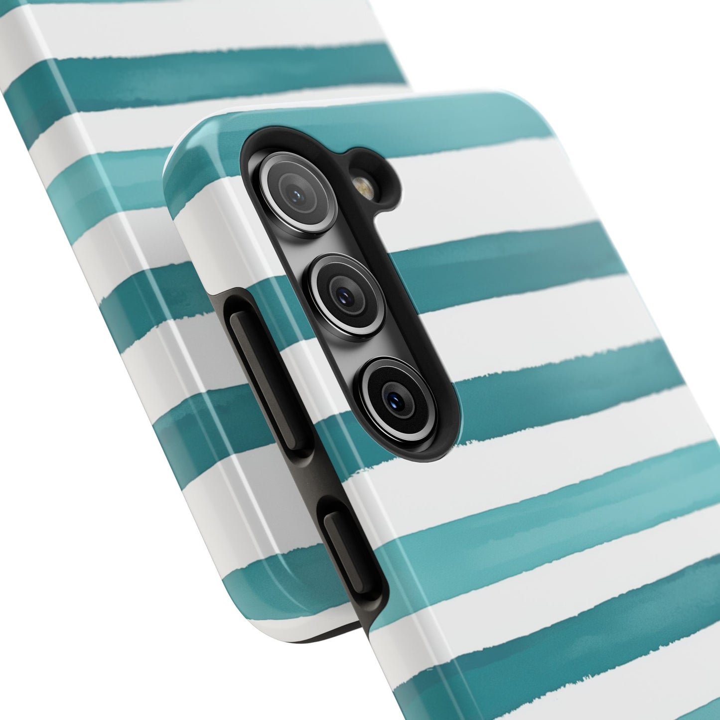 Vibrant Lines | Teal Ocean Stripes