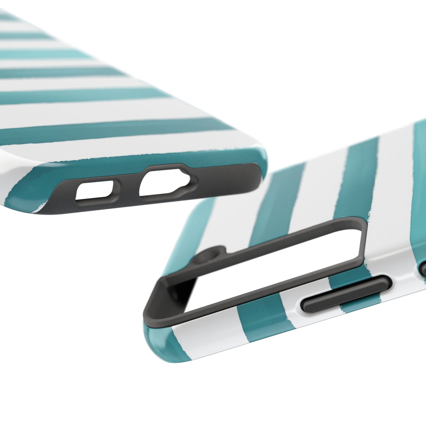 Vibrant Lines | Teal Ocean Stripes