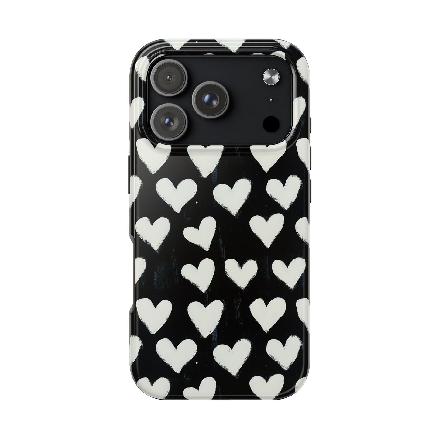 Love is in the Air | White Hearts on Black
